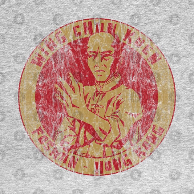 Wing Chun Kuen (gold - distressed) by Doc Multiverse Designs